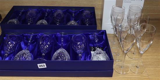 Eighteen Royal Doulton and other glasses